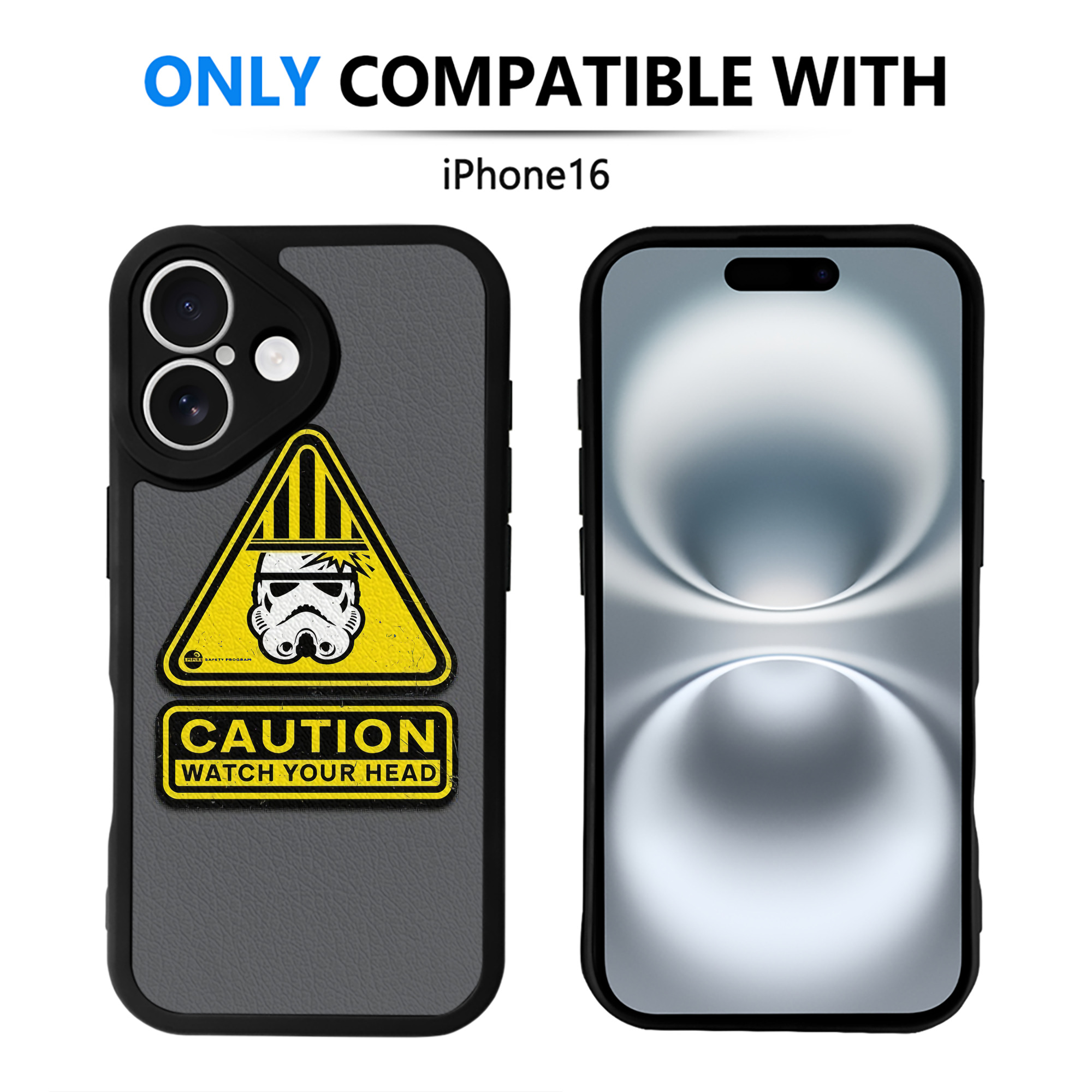 （画像用） スター・ウォーズ Star Wars 【iPhone 16シリーズ対応】シリコンスマホケース（レザー調） 材質：シリコン